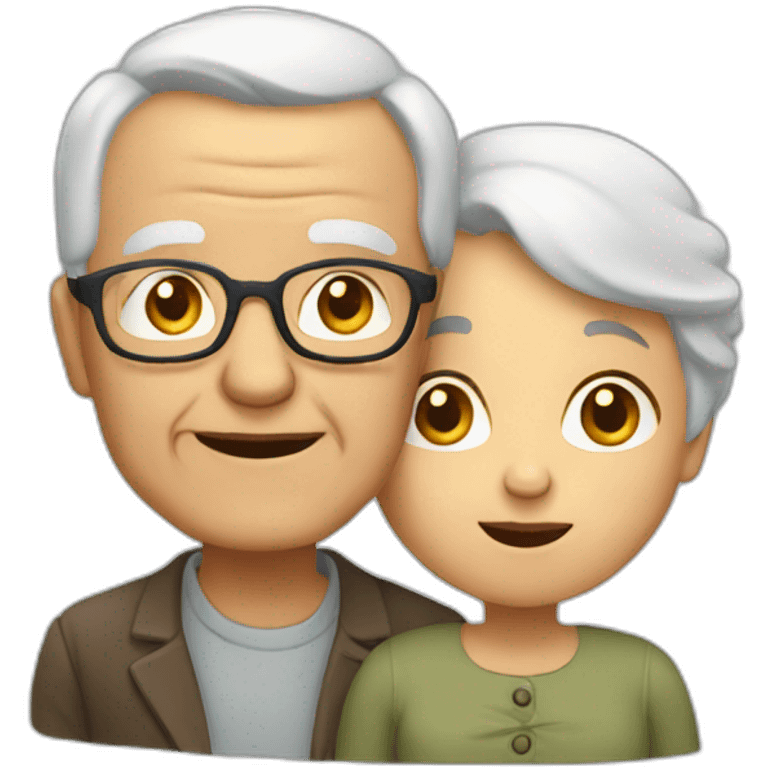 old grandmother and grandfather emoji