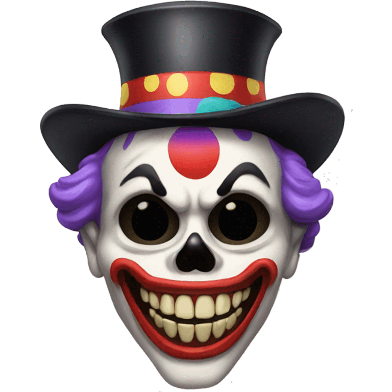 skull of a clown emoji