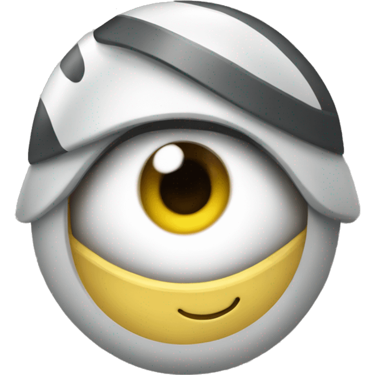 Smiling eye roller emoji