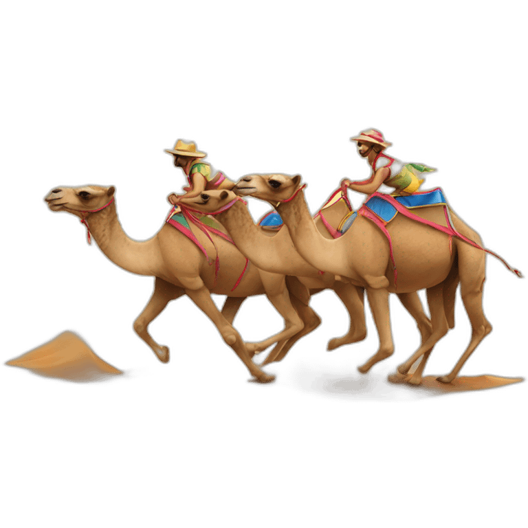 camel racing emoji