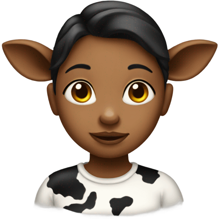 Girl as a cow  emoji