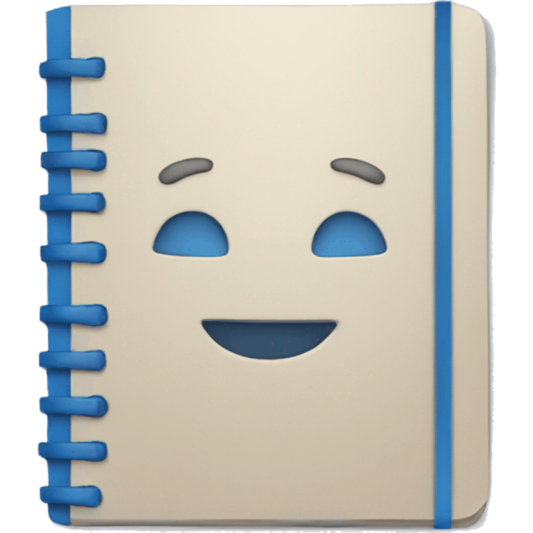 blue notebook emoji