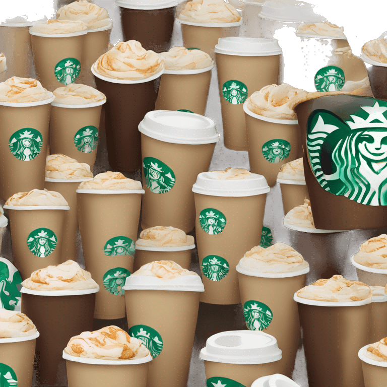 Starbucks coffee cup emoji