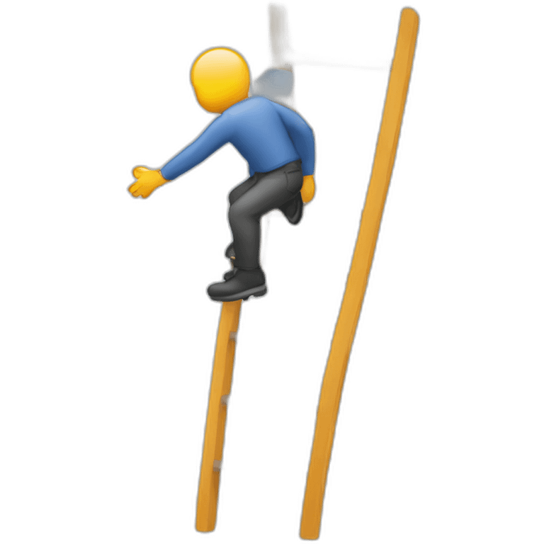 person on a ladder emoji