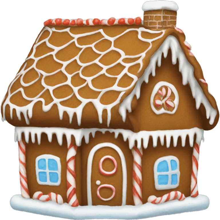 gingerbread house emoji