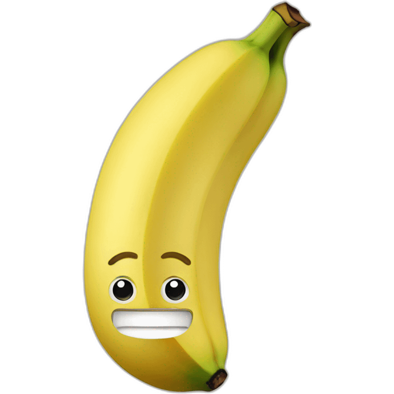 banana with face emoji