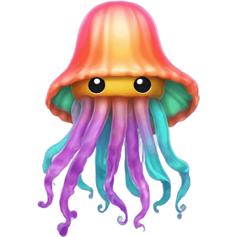 Jellyfish wearing a hoodie emoji