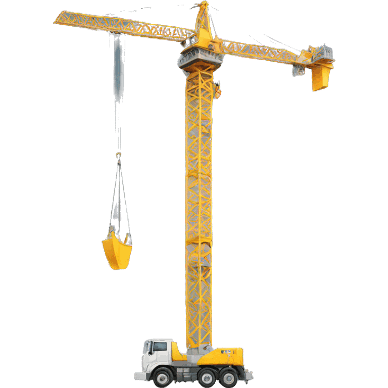 construction crane with a mustache emoji