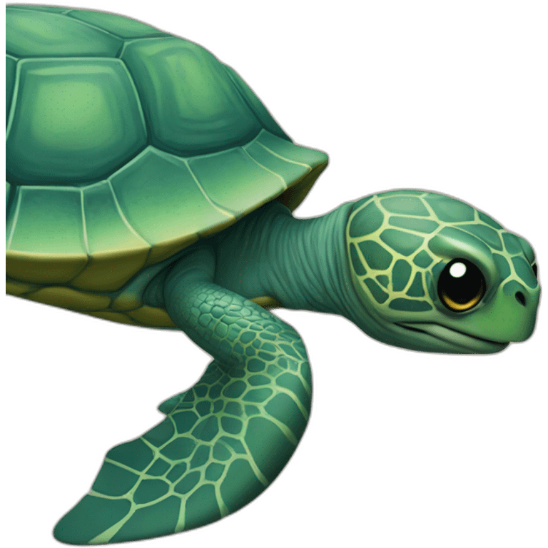 zizi sur une tortue emoji