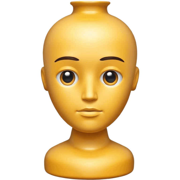 Vase human head  emoji