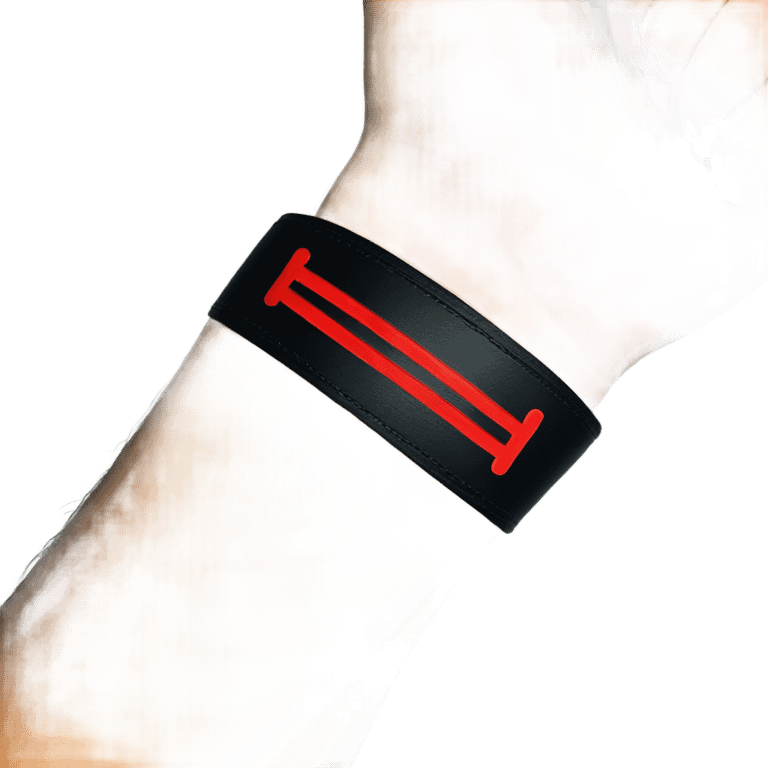 Red line tattoo on wrist emoji