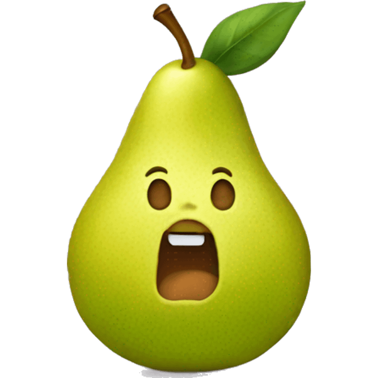 Pear phone emoji