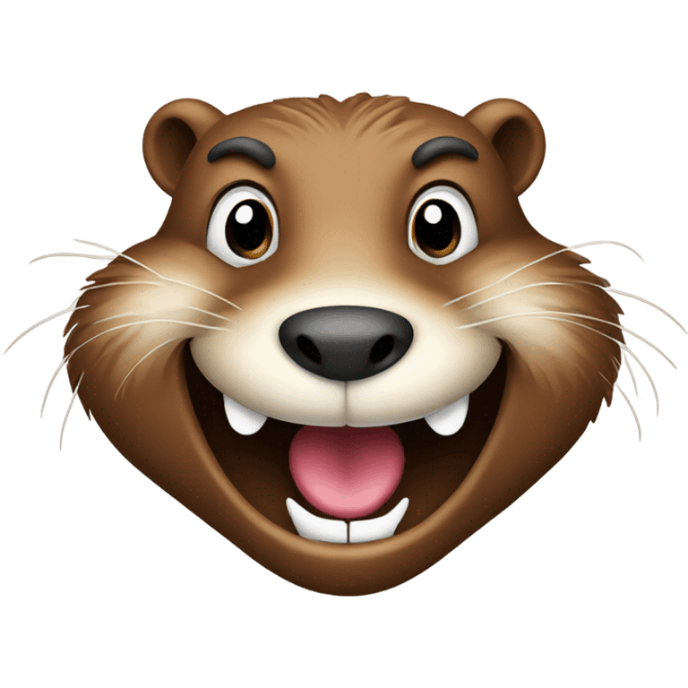 beaver smiling emoji