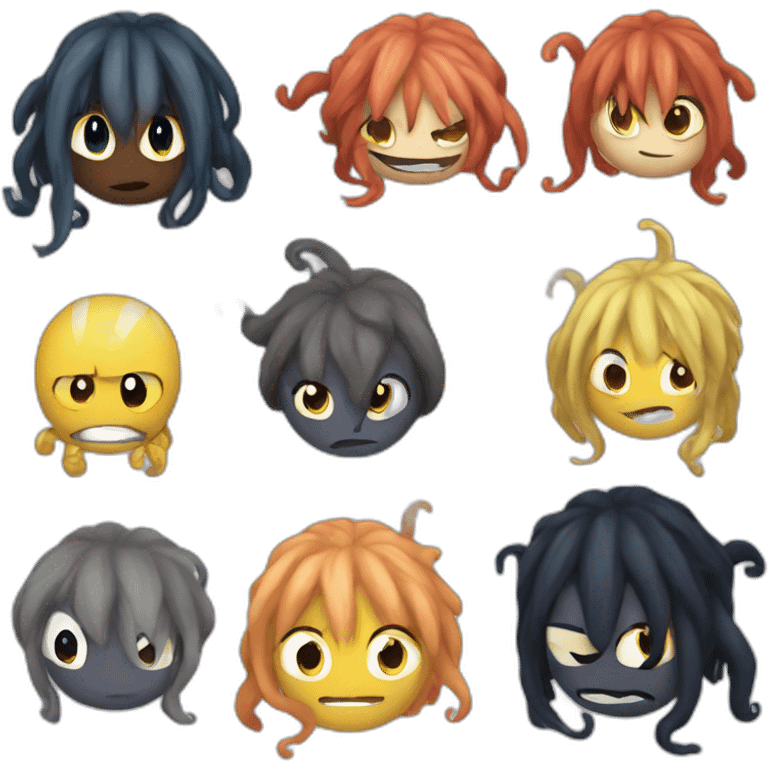 cute kraken mashup naruto emoji