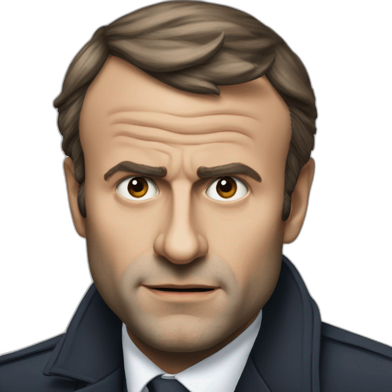 Emanuel macron qui fume emoji