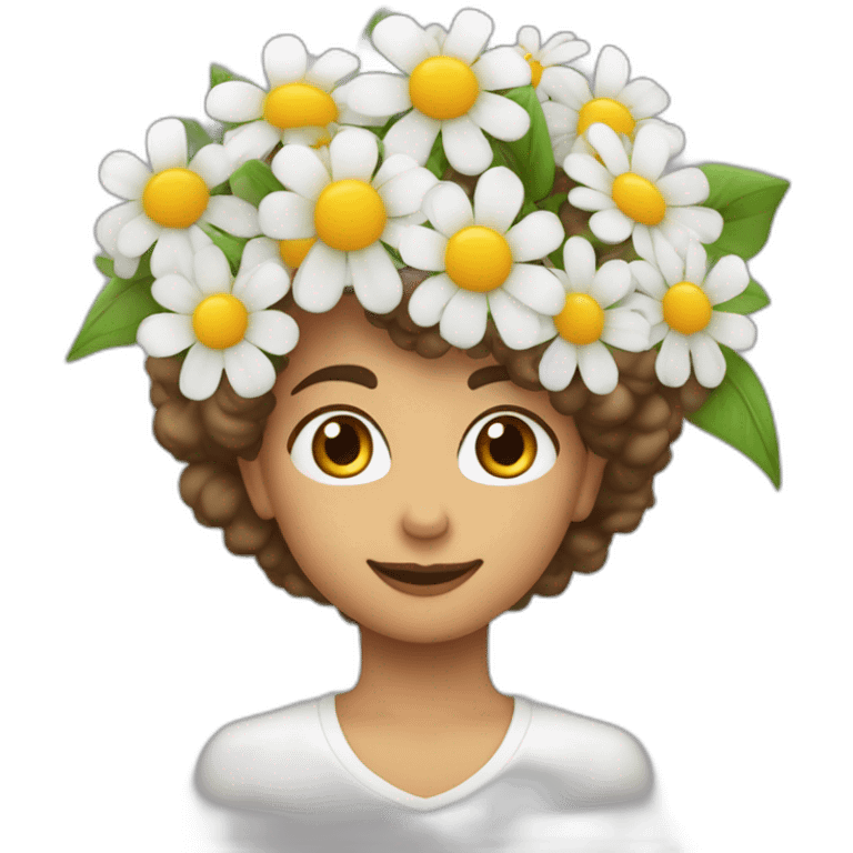 Garçon de 15 ans grand blanc au cheveux brun court qui tient un bouquet de fleurs emoji