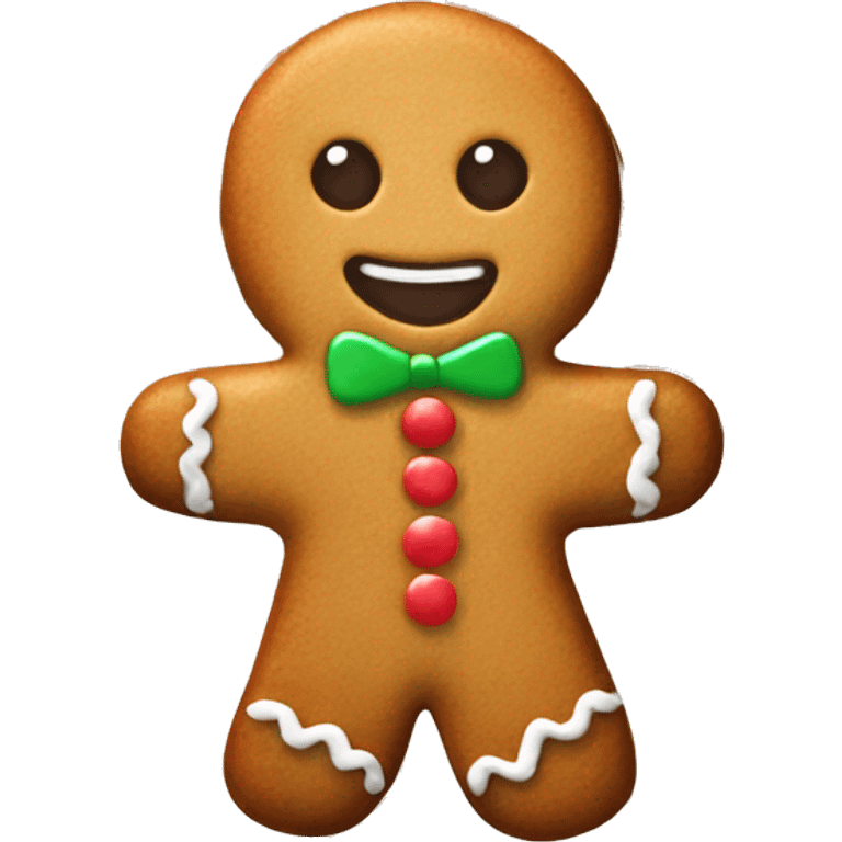 Cute Gingerbread man cookie emoji