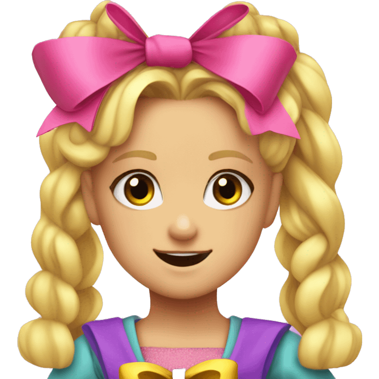 Jojo siwa with a bow emoji