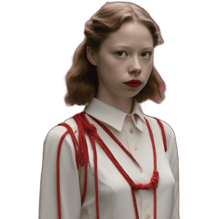 mia goth suspiria red rope costume emoji