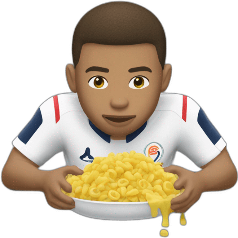 Kylian Mbappé qui mange emoji