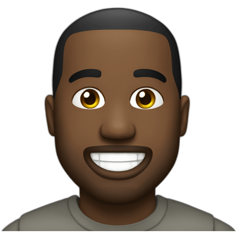 kanye west smiling emoji