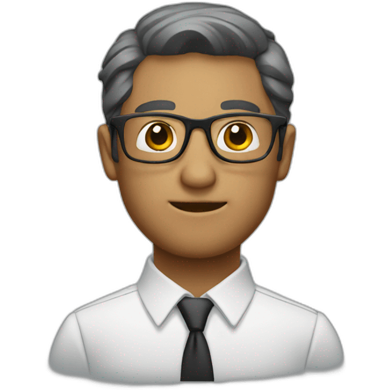 businessman glasses emoji