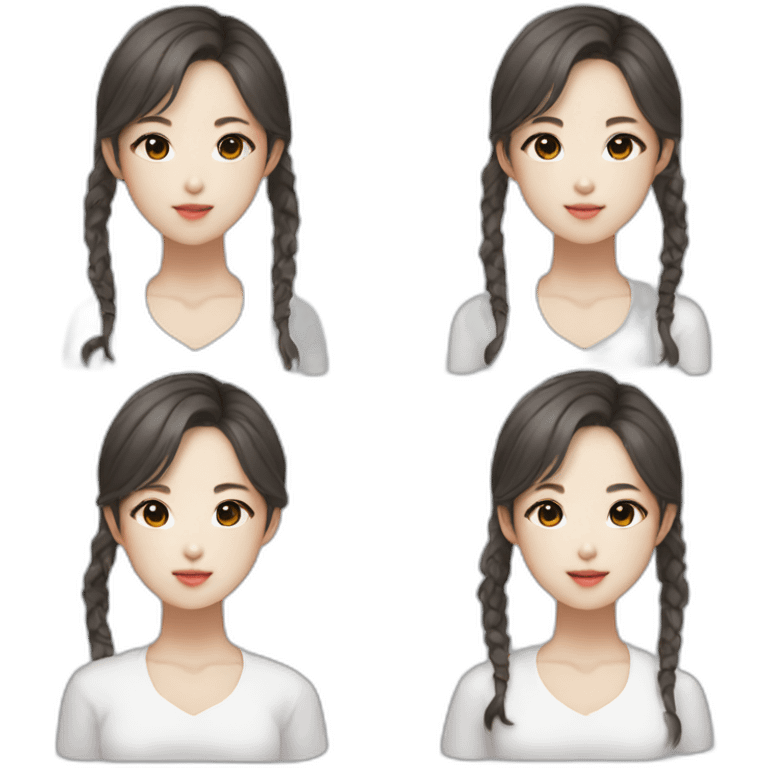 korean k-pop girl emoji