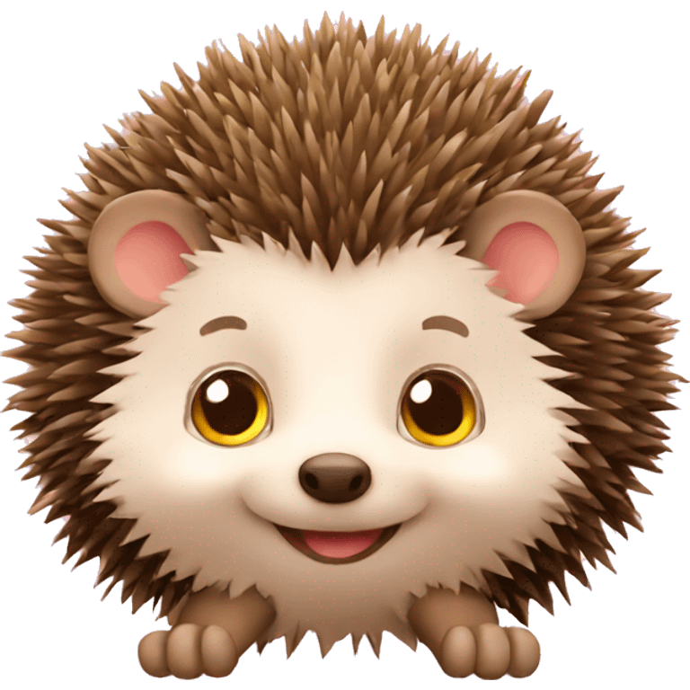 Hedgehog birthday emoji