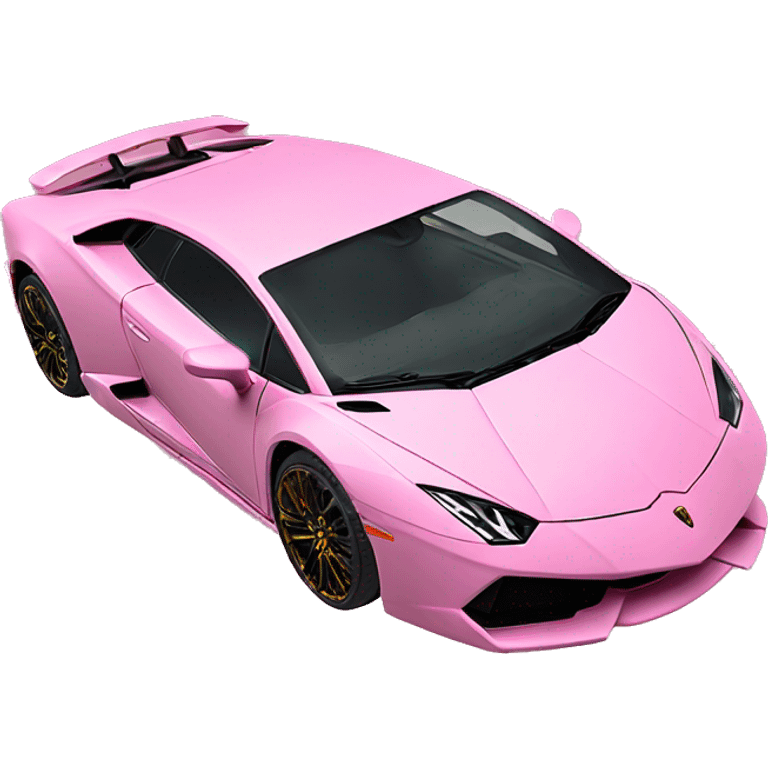 Pink Lamborghini ￼ emoji