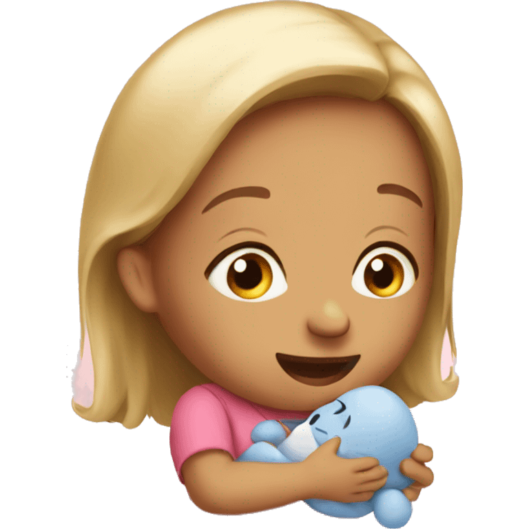 talking with baby emoji