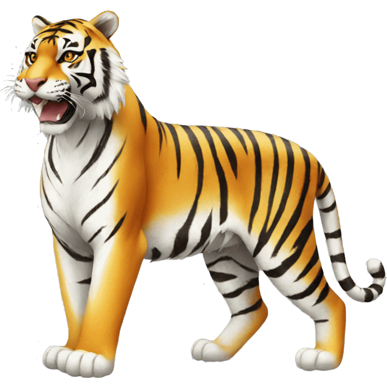 Tiger WHITE FULLBODY emoji