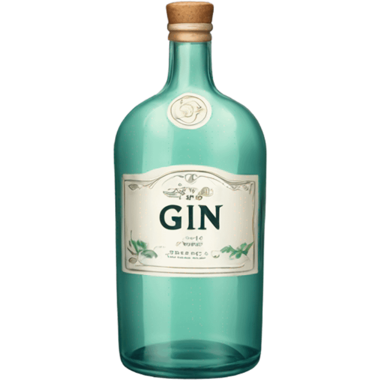 Bottle of gin emoji