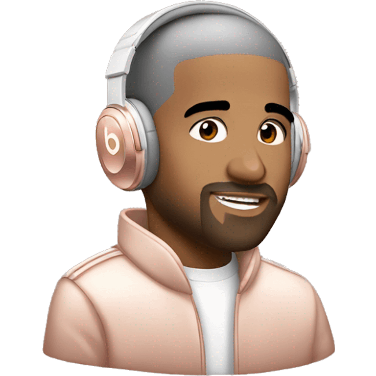 Beats by drake in rose gold emoji