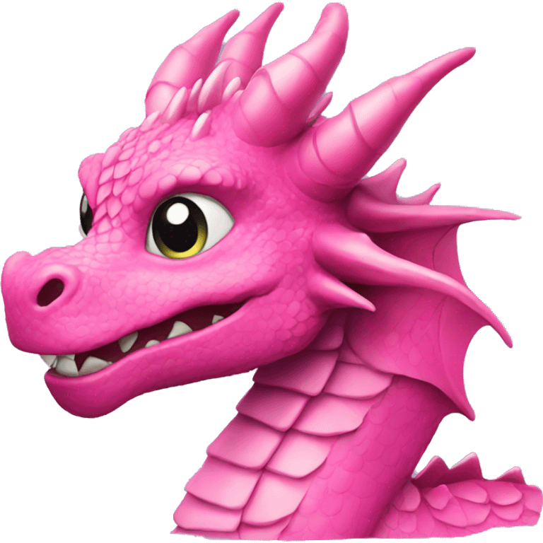 Pink fancy dragon emoji