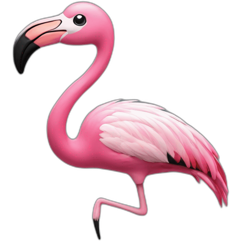 Flamingo with à bikini emoji