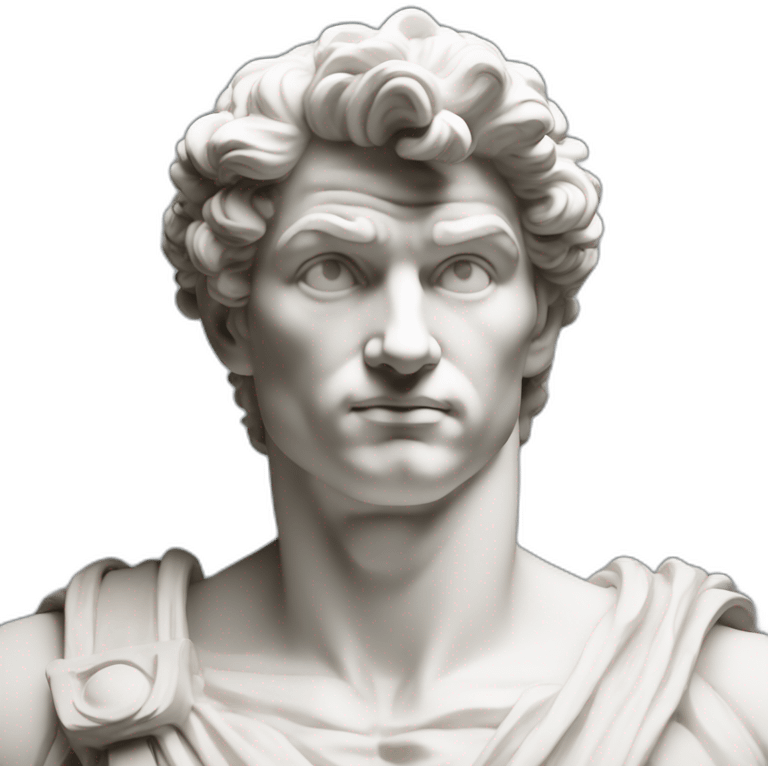 Michelangelo David full sculpture  emoji