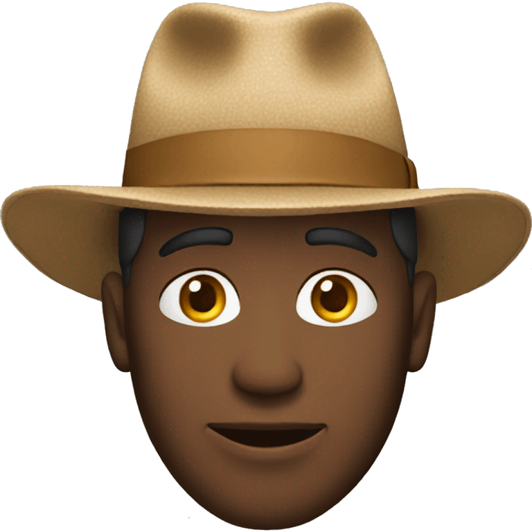 a man wearing hat emoji