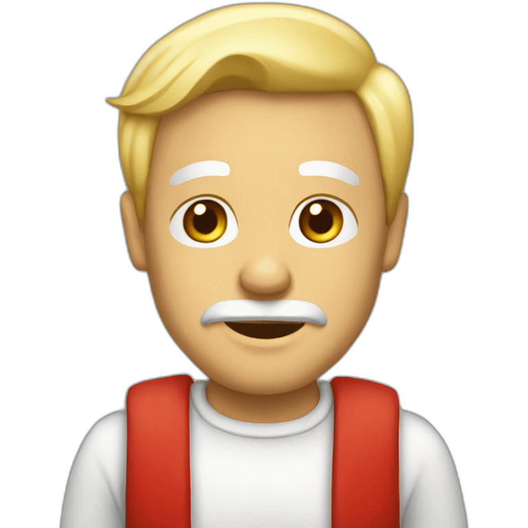 Père Noël en blonde emoji