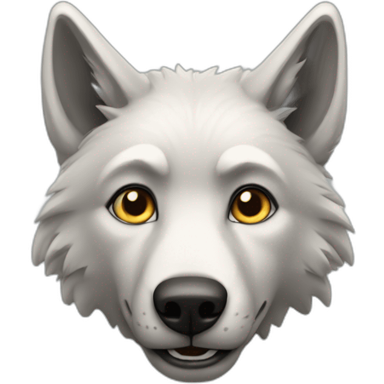 animal loup hurle emoji