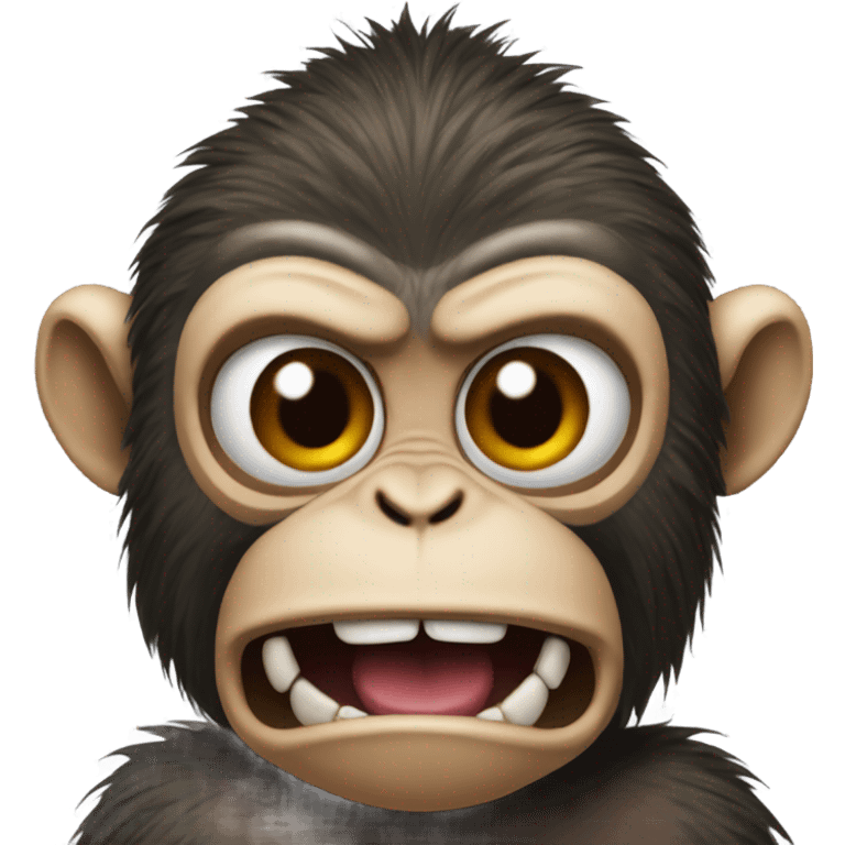 Really mad monkey, Grrrr emoji