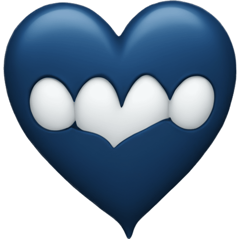 Dark blue heart emoji