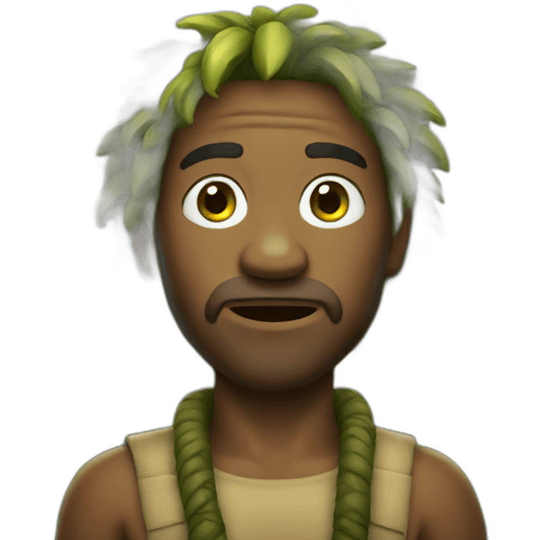 Jungle man emoji