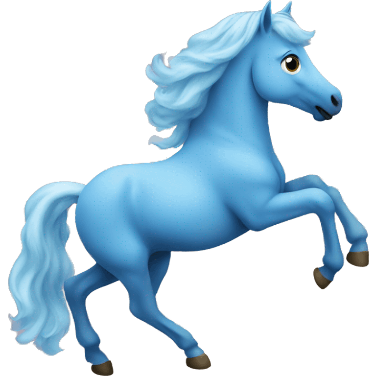 blue horse on a cloud emoji