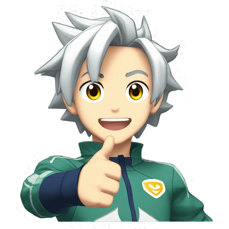 inazuma eleven mark evans thumbs up emoji