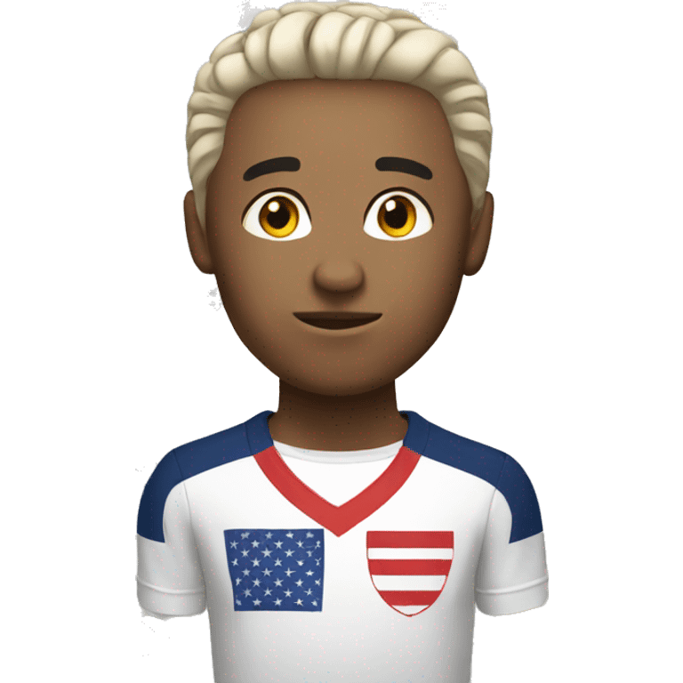 USA white soccer emoji