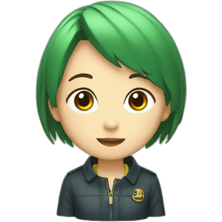 Chie sur un chat emoji