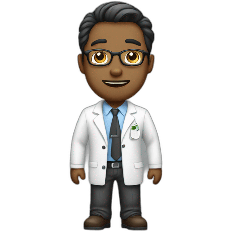 Cute male psychiatrist emoji