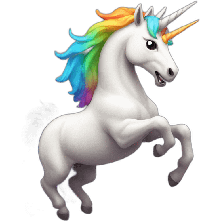 rgb unicorn raging emoji