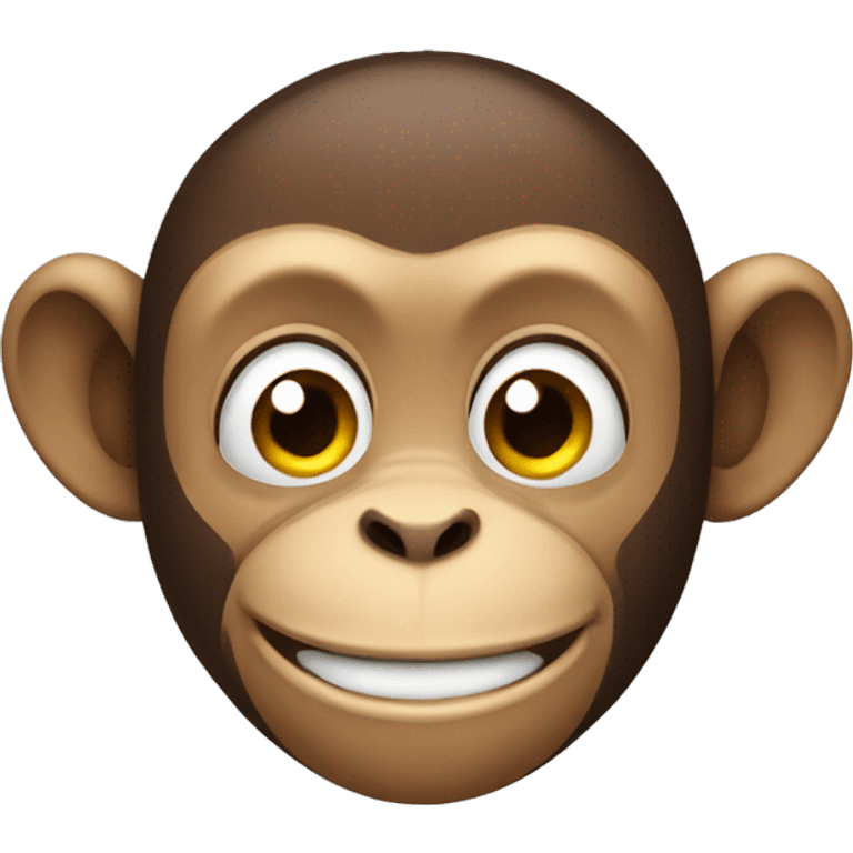 a monkey with a cheeky grin emoji