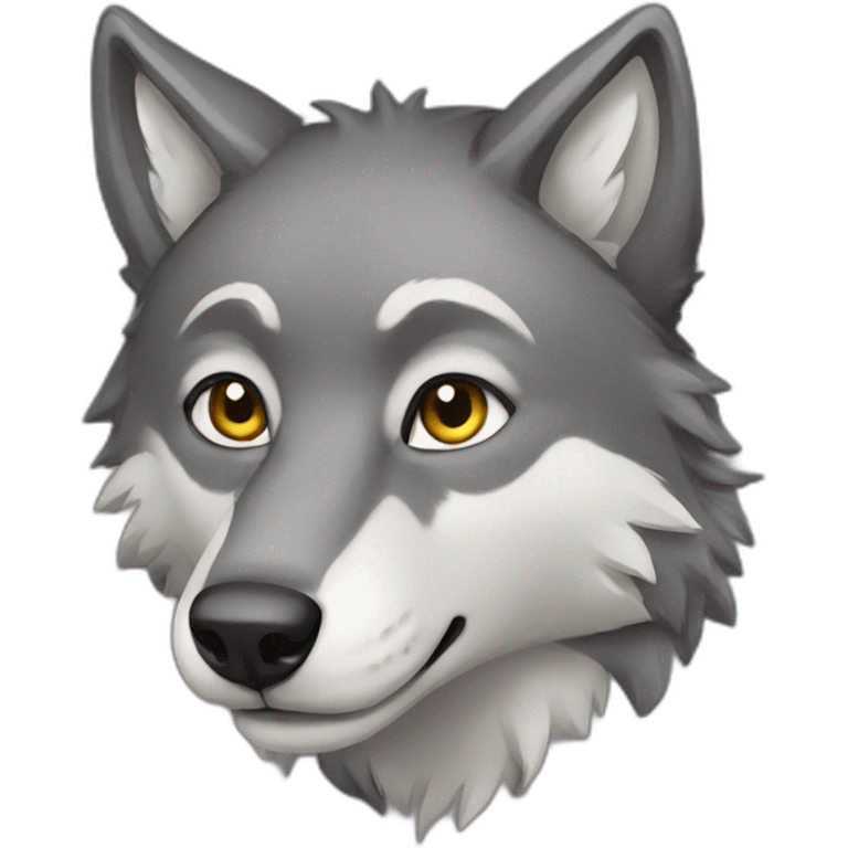 grey wolf emoji